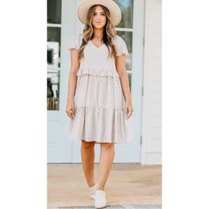 Ces Femme floral ruffled cottage core dress